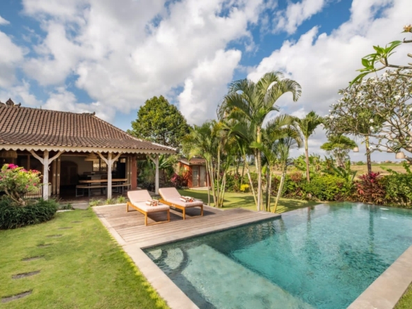 Rice field View Villa in Babakan for Sale