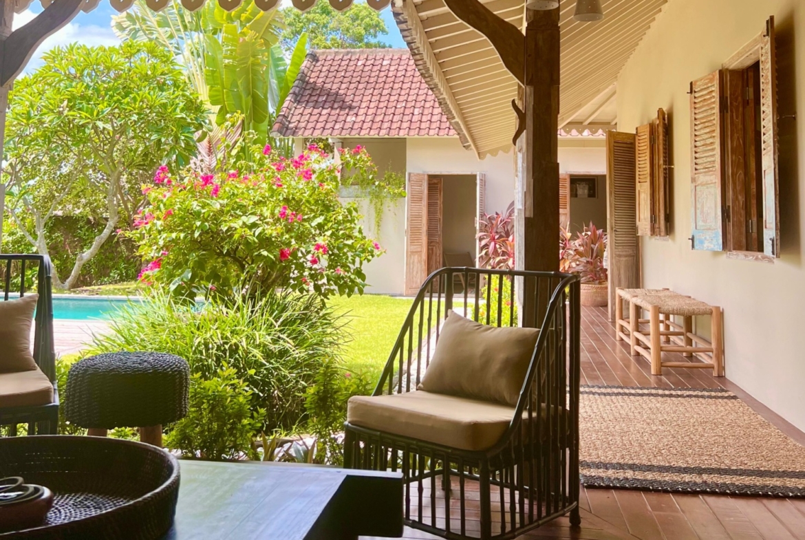 villa with views in babakan canggu